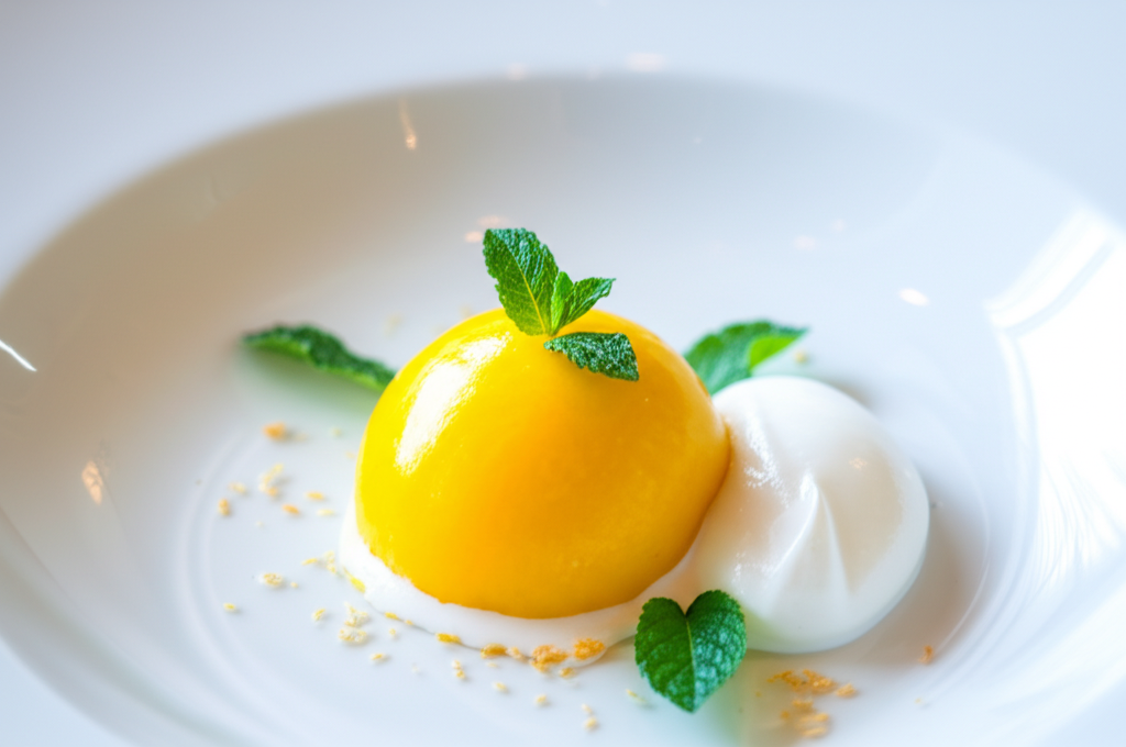 Esfera de mango y maracuyá